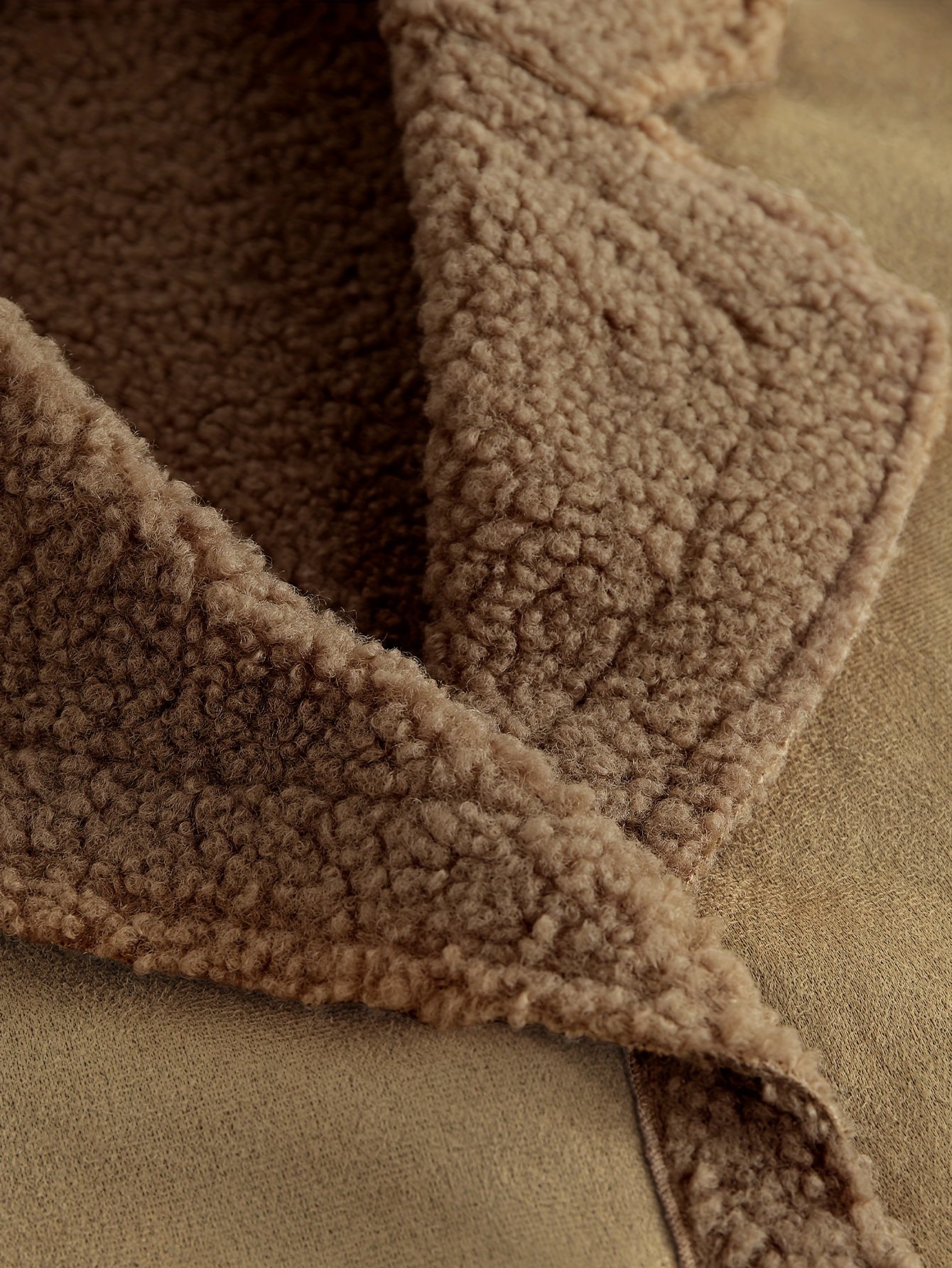 Pluche mouwloos gilet van luxe katoenmix voor herfst en winter afbeelding 8