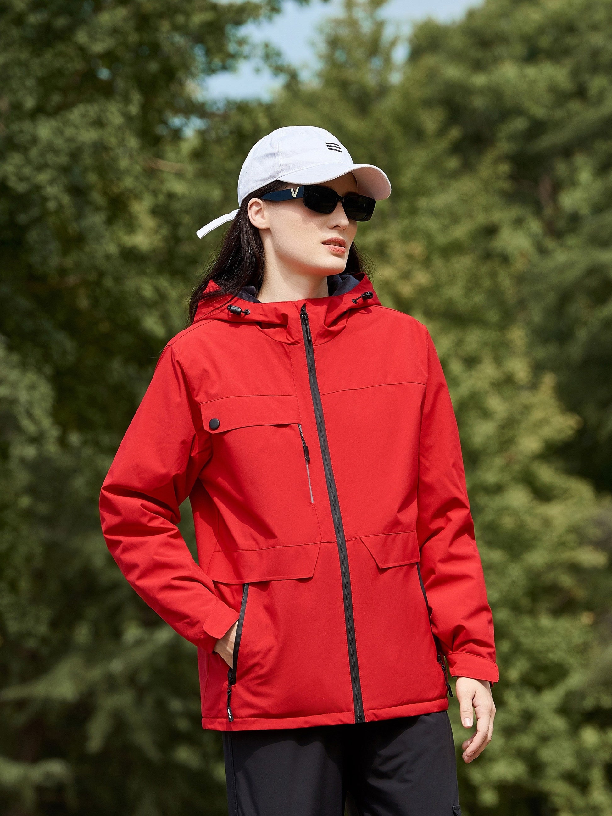 Dames Pluche Outdoor Punch Jas: Stijlvol & Warm voor Buitenavonturen! afbeelding 9