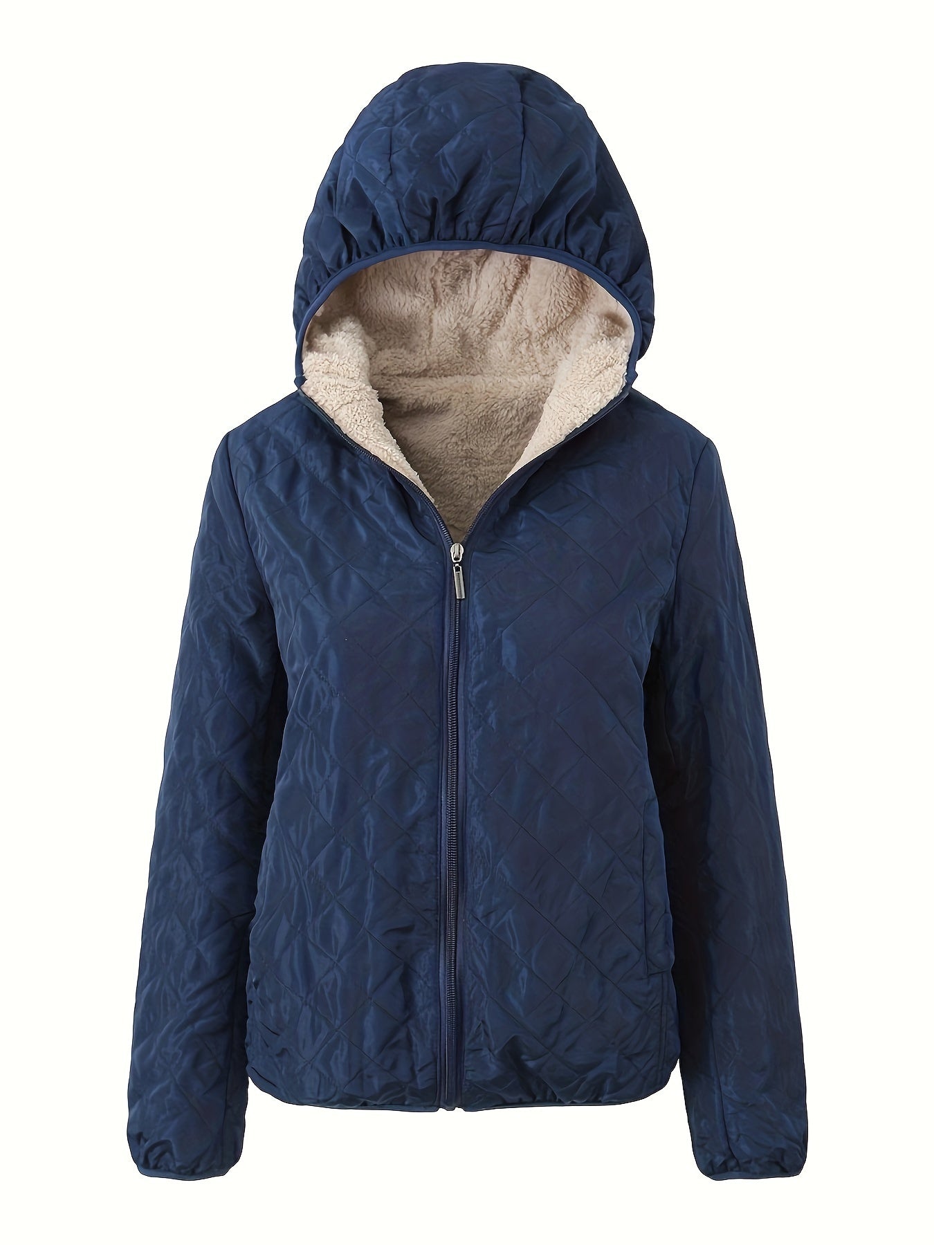 Gewatteerde jas met capuchon en rits - perfecte combinatie van comfort en stijl afbeelding 5