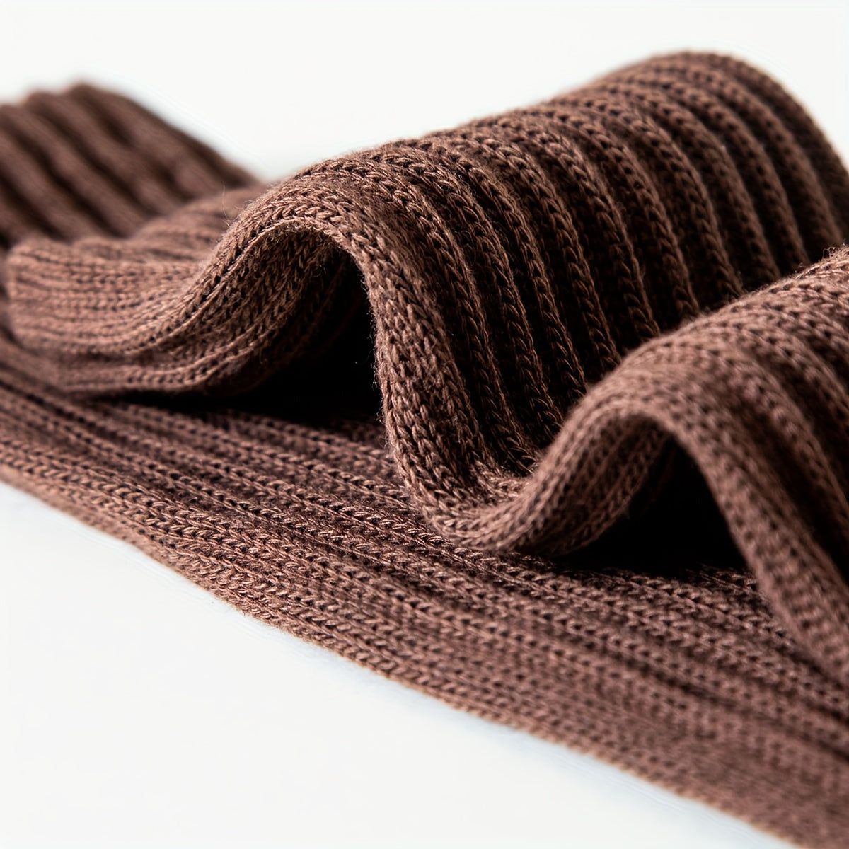 Hoogwaardige geribbelde kniekousen van ademende katoenmix afbeelding 5