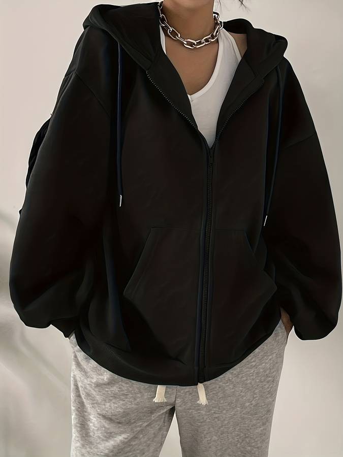 Mila | Capuchon vest met oversized fit Farromode afbeelding 5