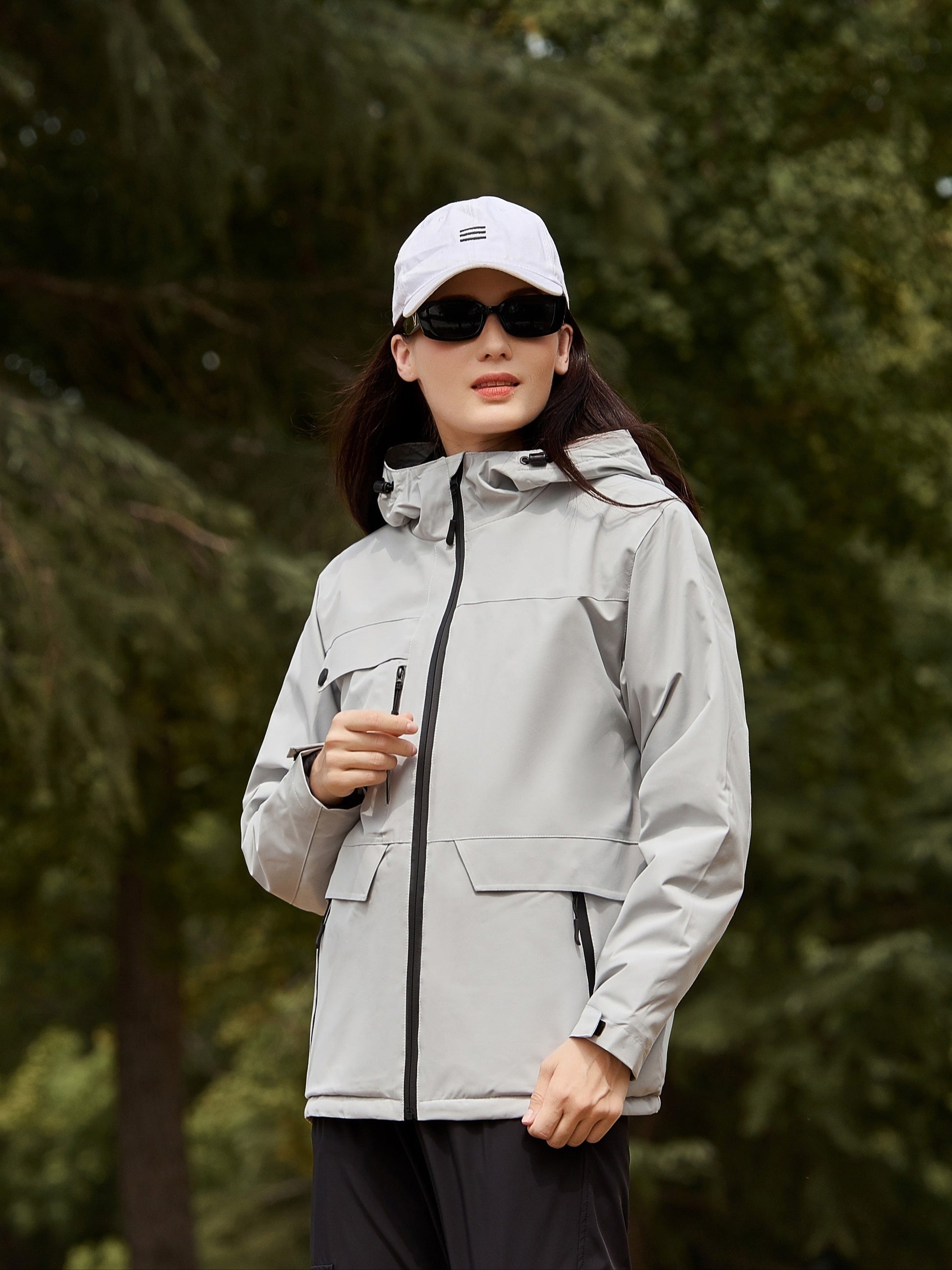 Dames Pluche Outdoor Punch Jas: Stijlvol & Warm voor Buitenavonturen! afbeelding 3