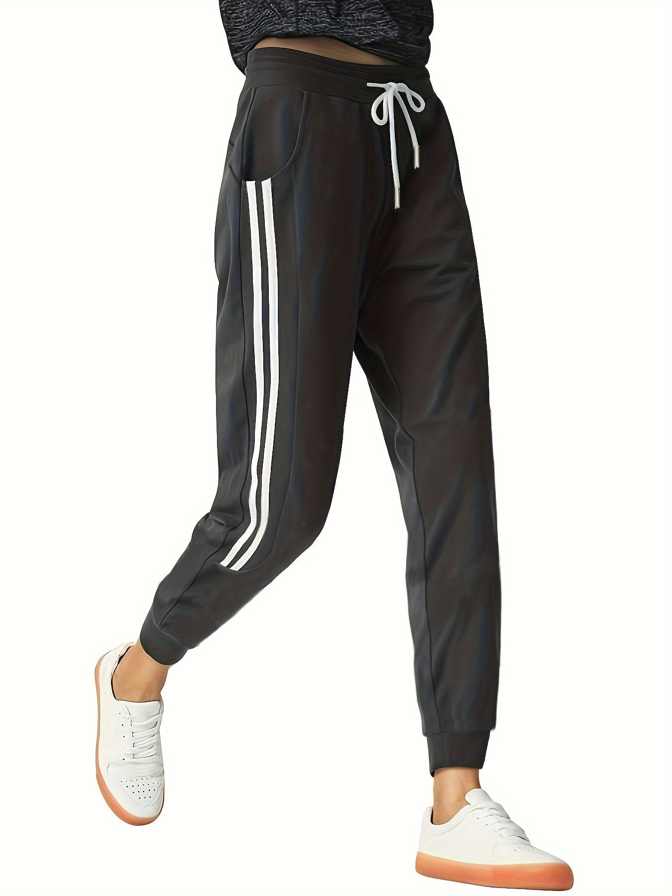 Dames joggingbroek van zachte katoenmix - ideaal voor sport of thuis! Ontdek de comfortabele pasvorm nu. afbeelding 3