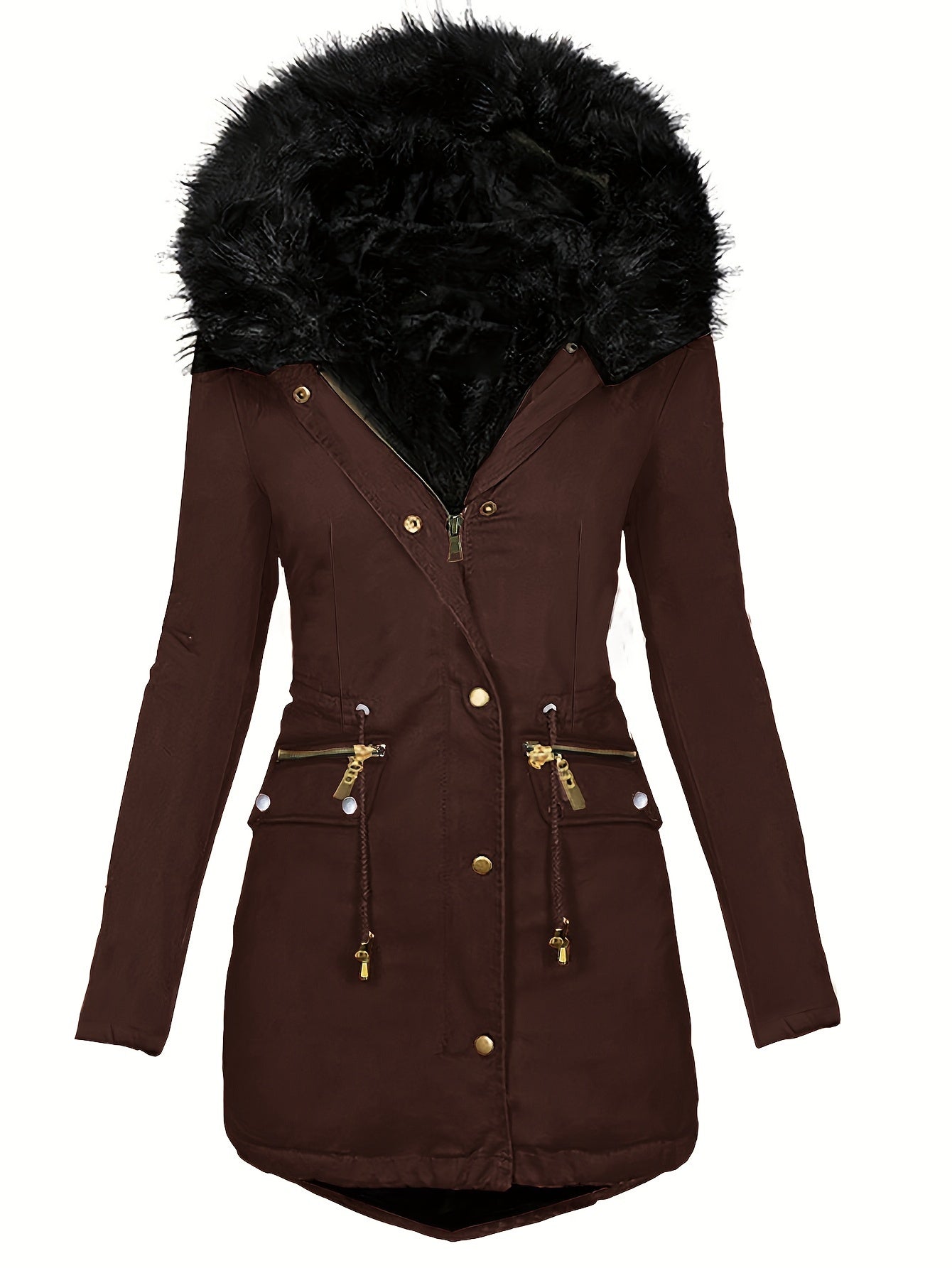 Trendy parka jas van luxe katoenmix | Verstelbare taille en praktische zakken | Perfect voor herfst en winter afbeelding 8