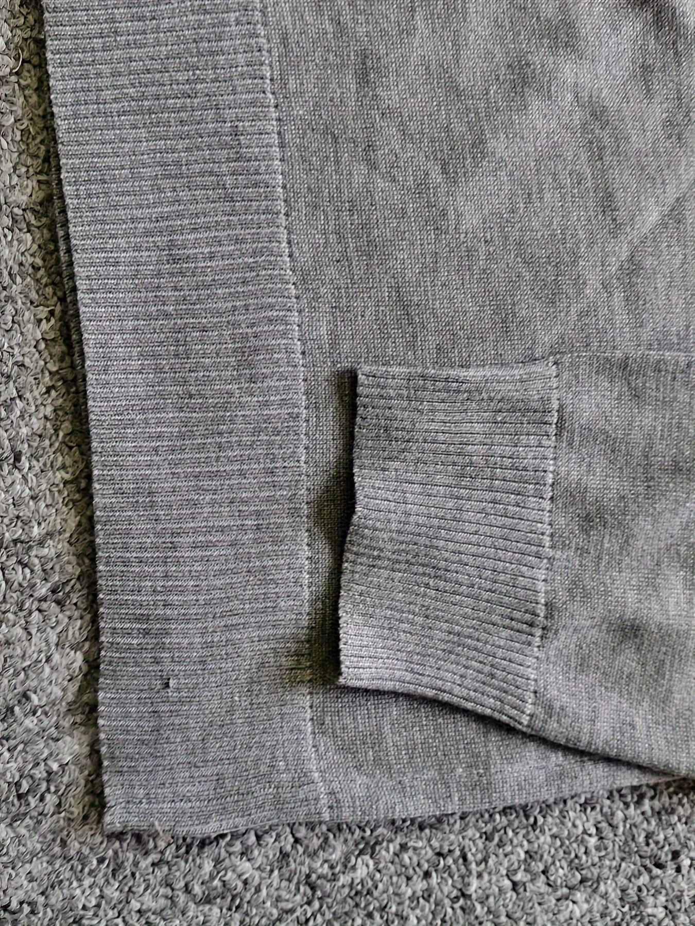 Hoge stretch heren trui met opstaande kraag en rits