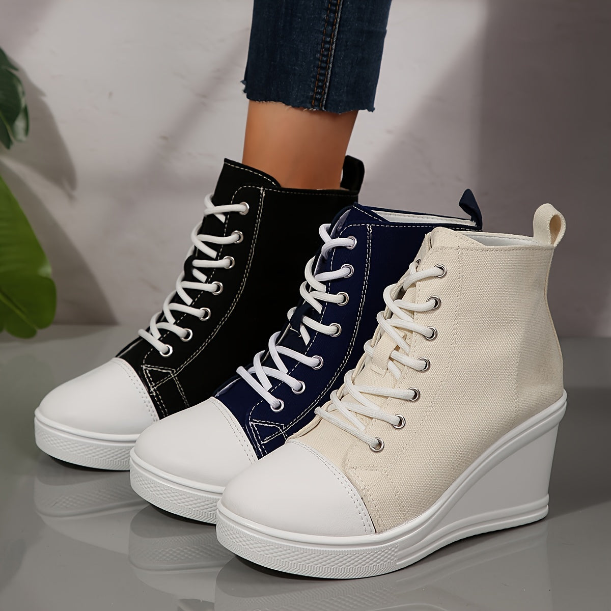Stijlvolle dames enkellaarzen met wedge hak: de perfecte mix van comfort en fashion afbeelding 5
