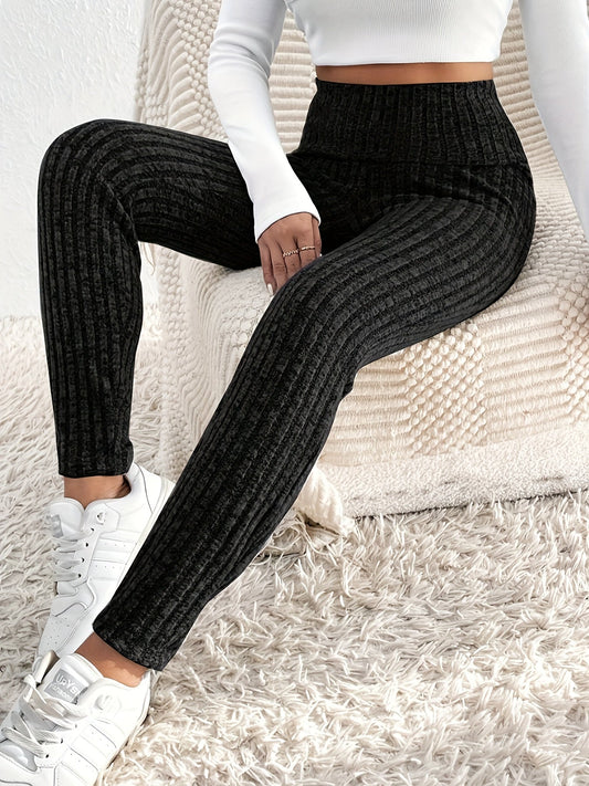 Hoge Taille Skinny Legging - Comfortabele en Stijlvolle Pasvorm voor Lente & Herfst afbeelding 1