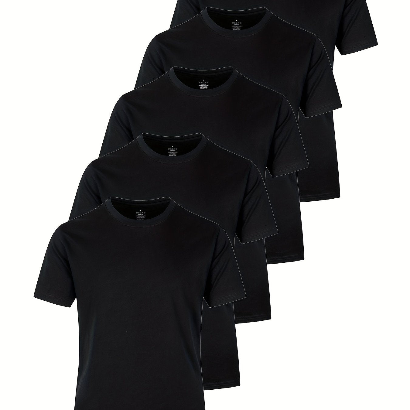 5-pack heren casual lichtgewicht T-shirts