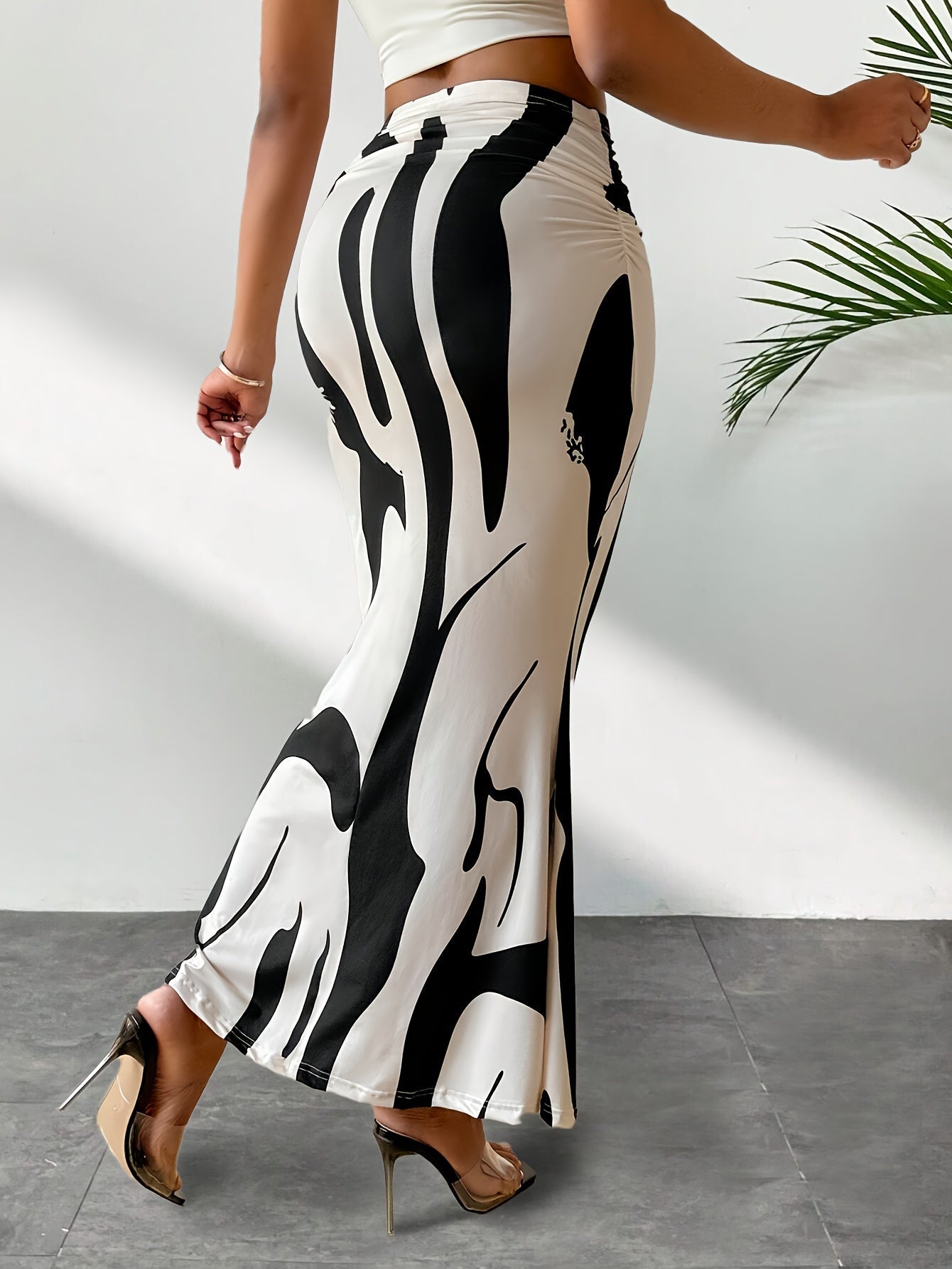 Elegante high waist bodycon rok met print: veelzijdige stijl voor iedere vrouw afbeelding 6