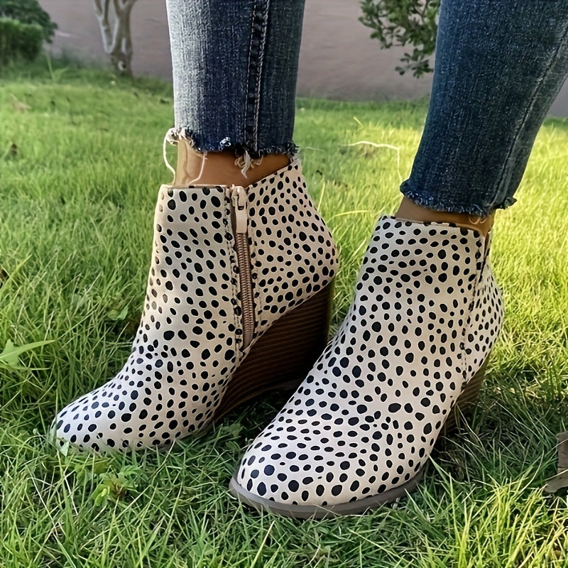 Retro suède enkellaarsjes met sleehak | Stijlvol, comfortabel & trendy | Nu beschikbaar! afbeelding 7