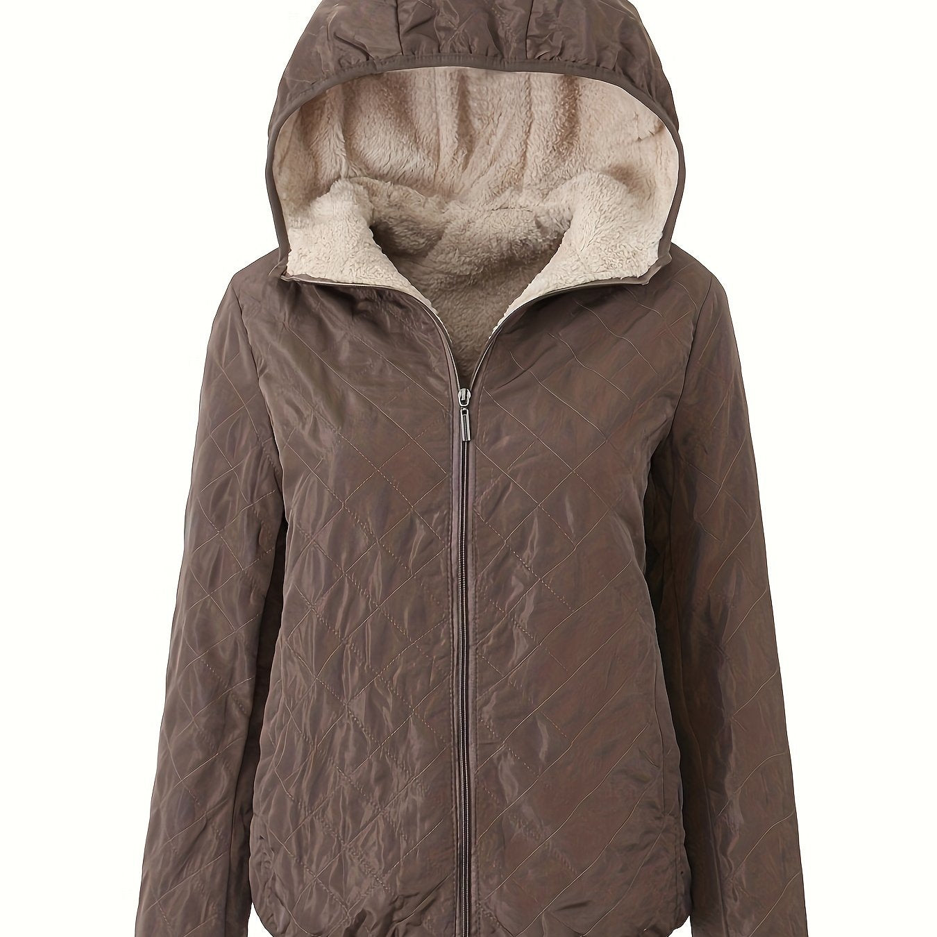Gewatteerde jas met capuchon en rits - perfecte combinatie van comfort en stijl afbeelding 17