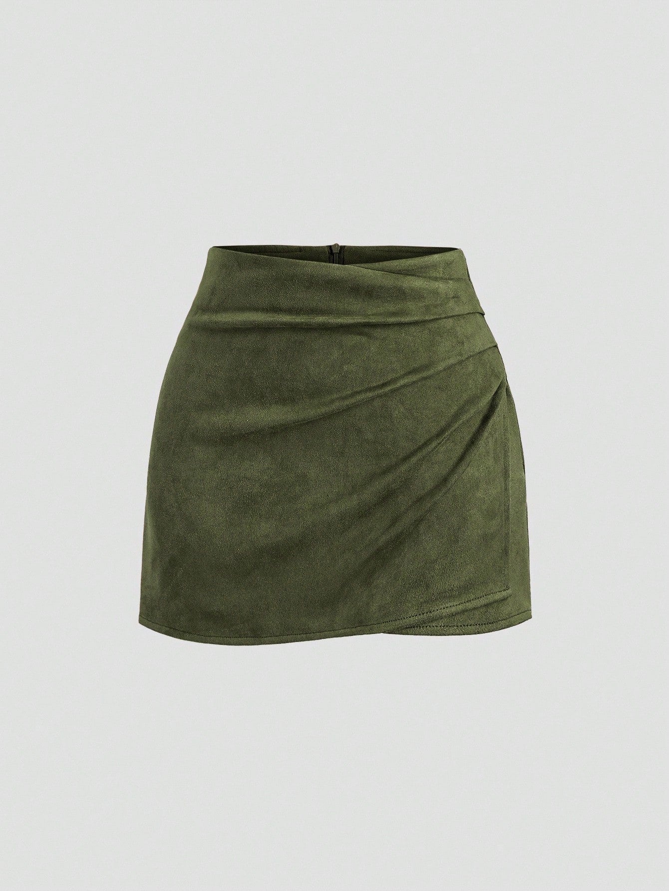 Geplooide bodycon-rok met ruches