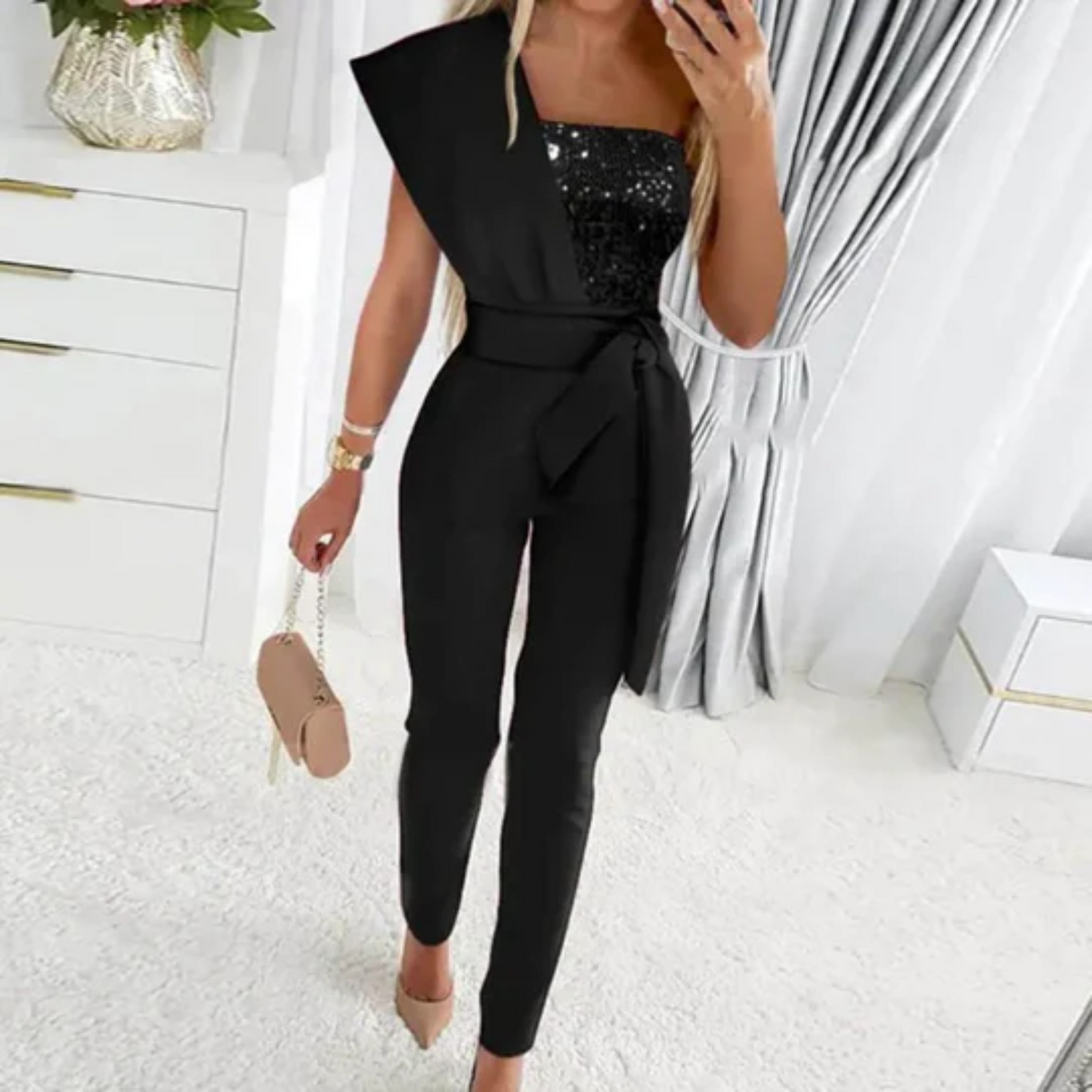 Darya | Jumpsuit met lovertjes