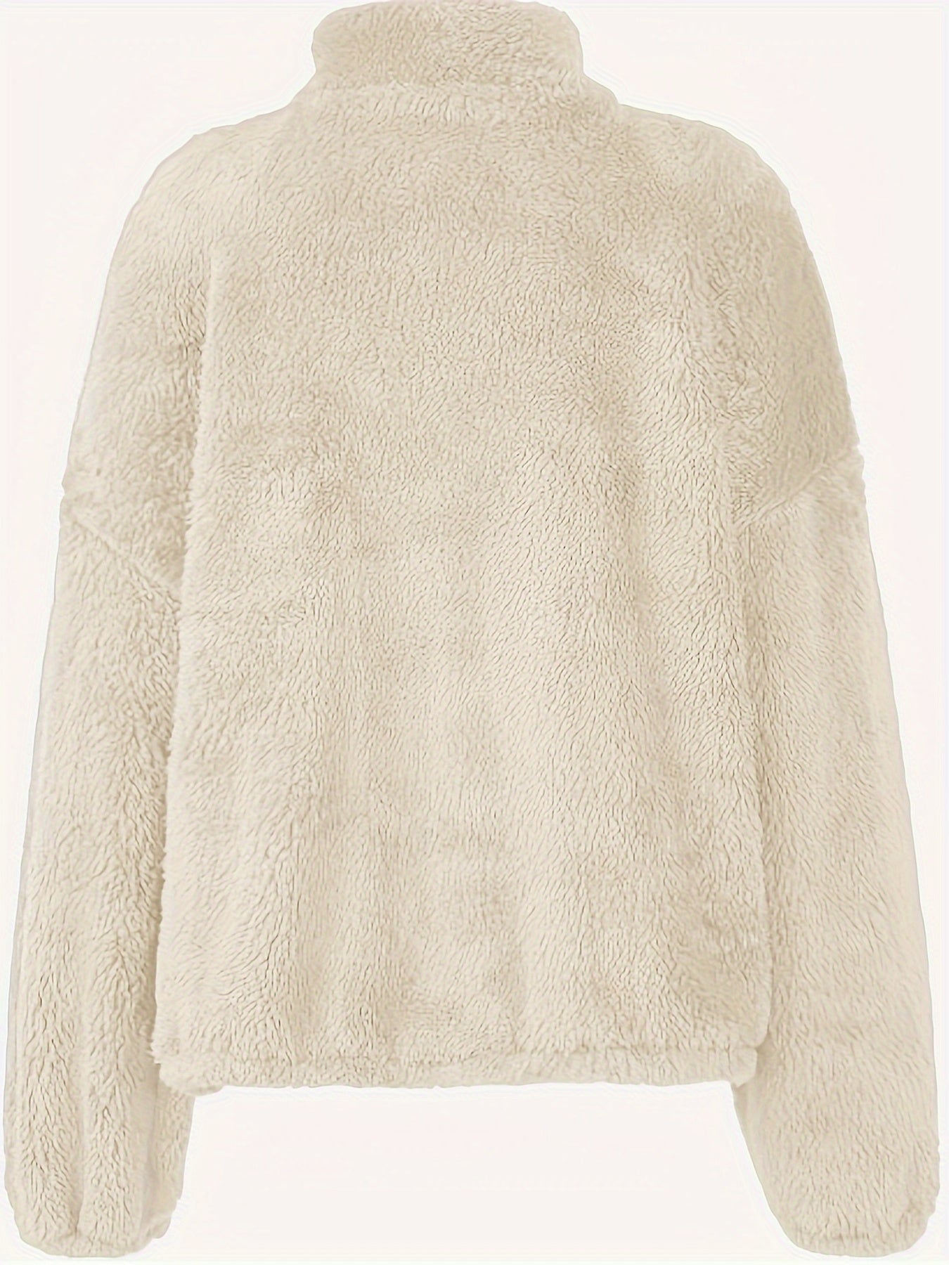 Luxe dames trui van schapenwol in moderne stijl | Middelzware stretch en opstaande kraag | Ideaal voor de herfst en winter afbeelding 6
