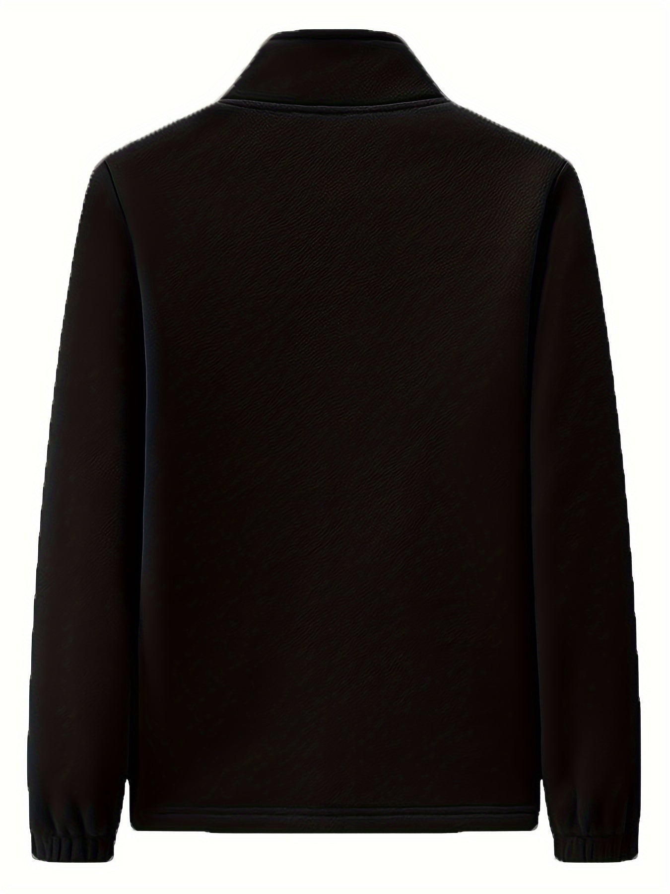 Pluche outdoor jas met staande kraag afbeelding 10