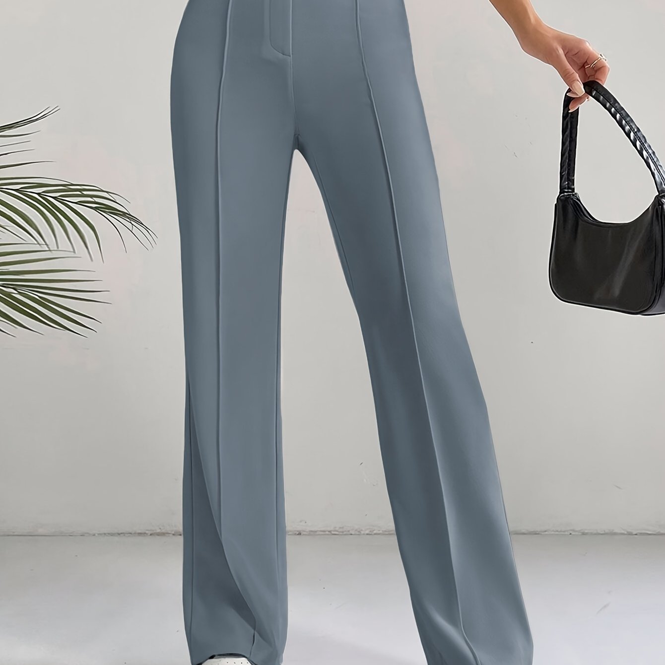 "Stijlvolle hoge taille broek van luxe katoenmix - Shop nu!" afbeelding 15