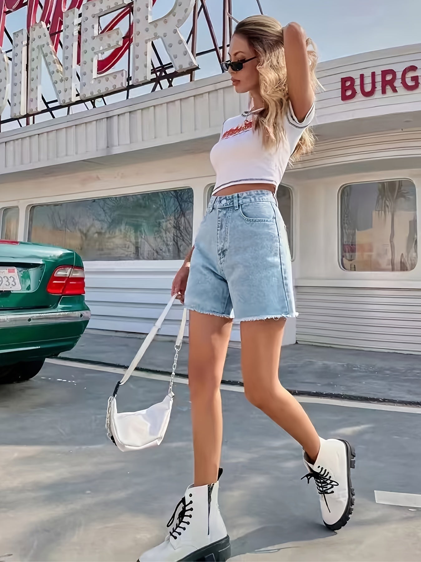 Stijlvolle en comfortabele denim shorts: Shop nu! afbeelding 5