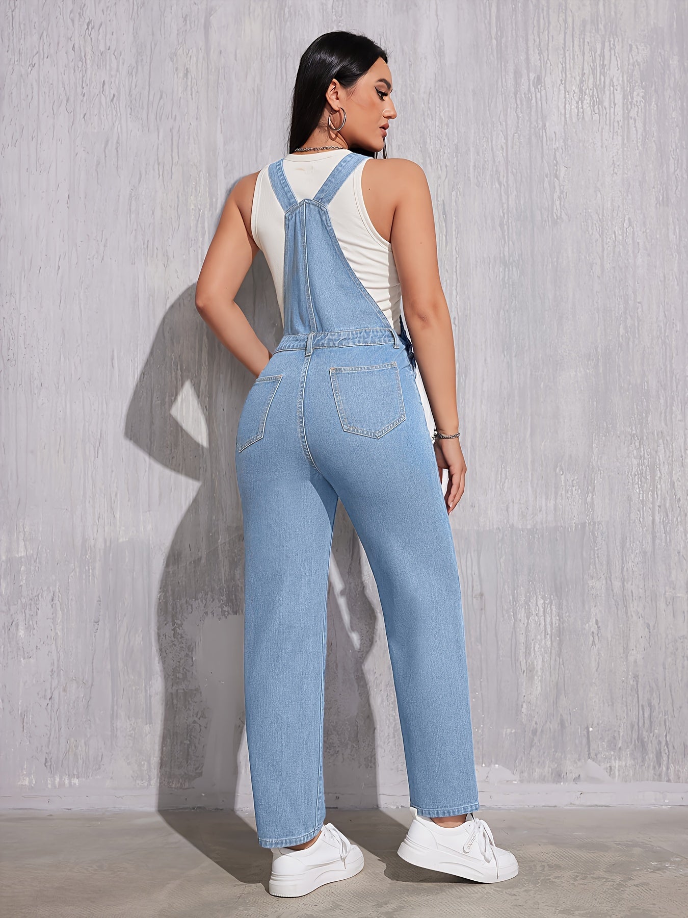 Lichtblauwe denim overalls - Comfortabel & tijdloos | Shop nu! afbeelding 3