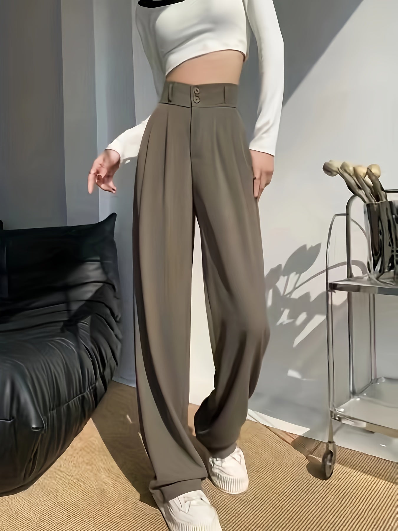 Dames chino broek van luxe katoenmix | Comfortabel en stijlvol | Perfect voor elke gelegenheid afbeelding 5