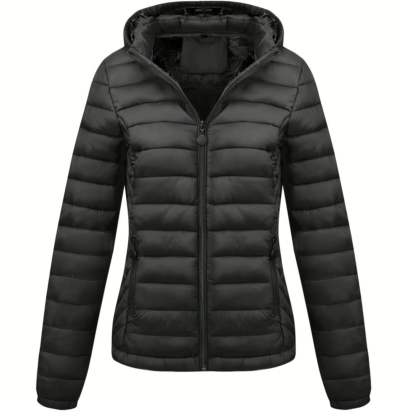 Modieuze gewatteerde ritsbare hoodie jas - stijlvol & warm voor elke gelegenheid! afbeelding 11