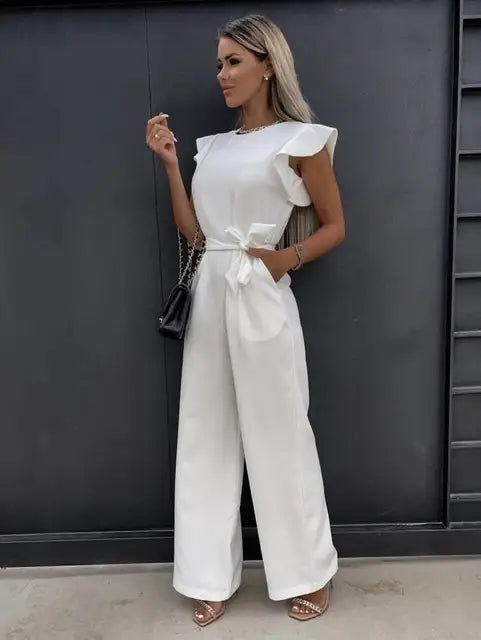 Fleur | Elegante jumpsuit met wijde pijpen
