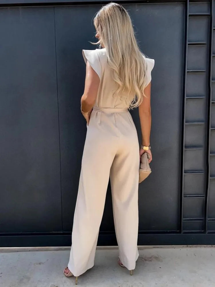 Fleur | Elegante jumpsuit met wijde pijpen