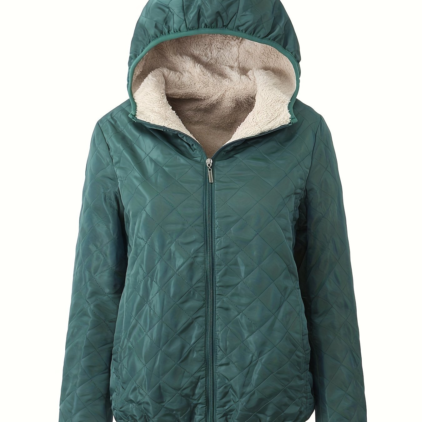 Gewatteerde jas met capuchon en rits - perfecte combinatie van comfort en stijl afbeelding 16