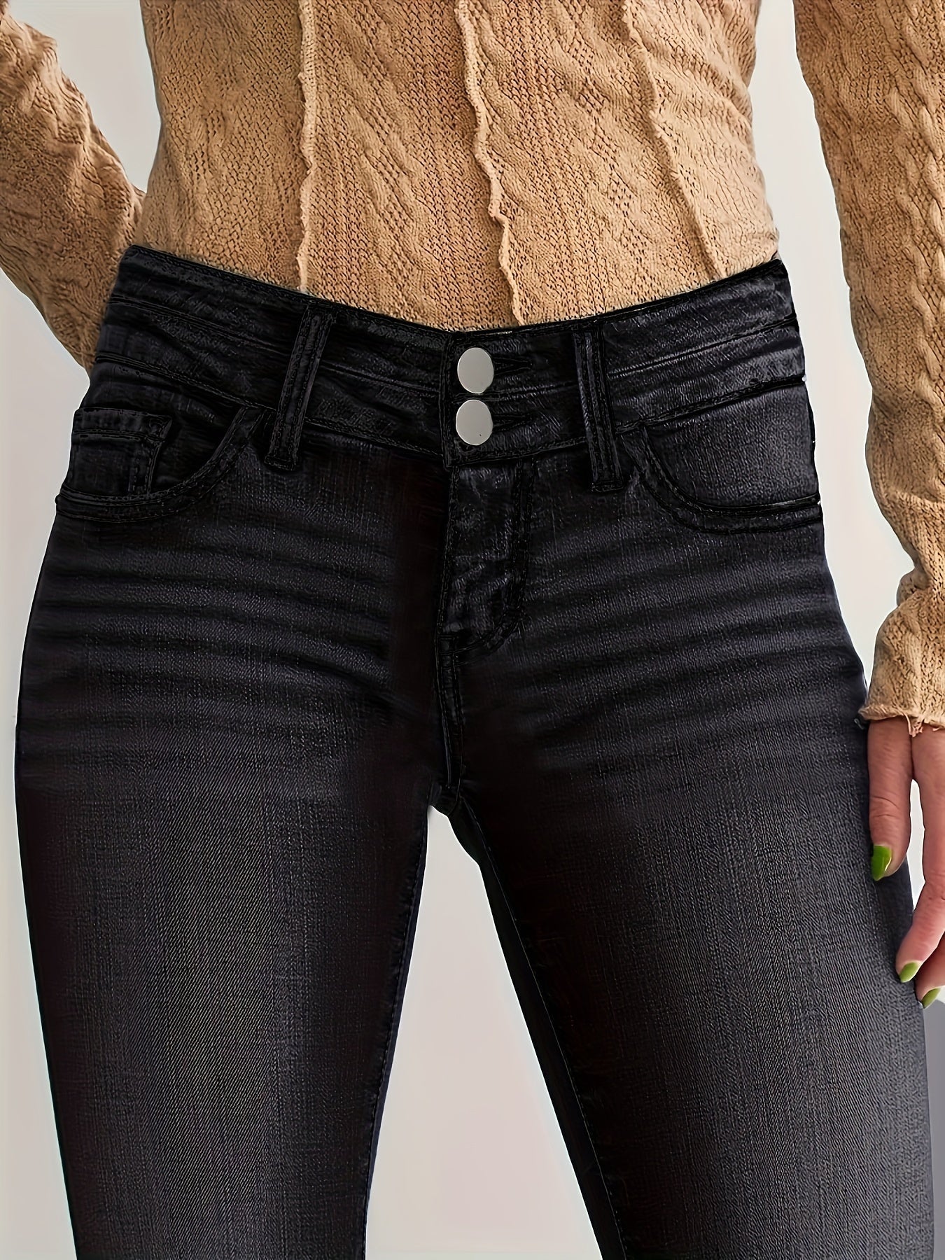 Hoge taille flared leg jeans: trendy, comfortabel en veelzijdig - Shop nu! afbeelding 8