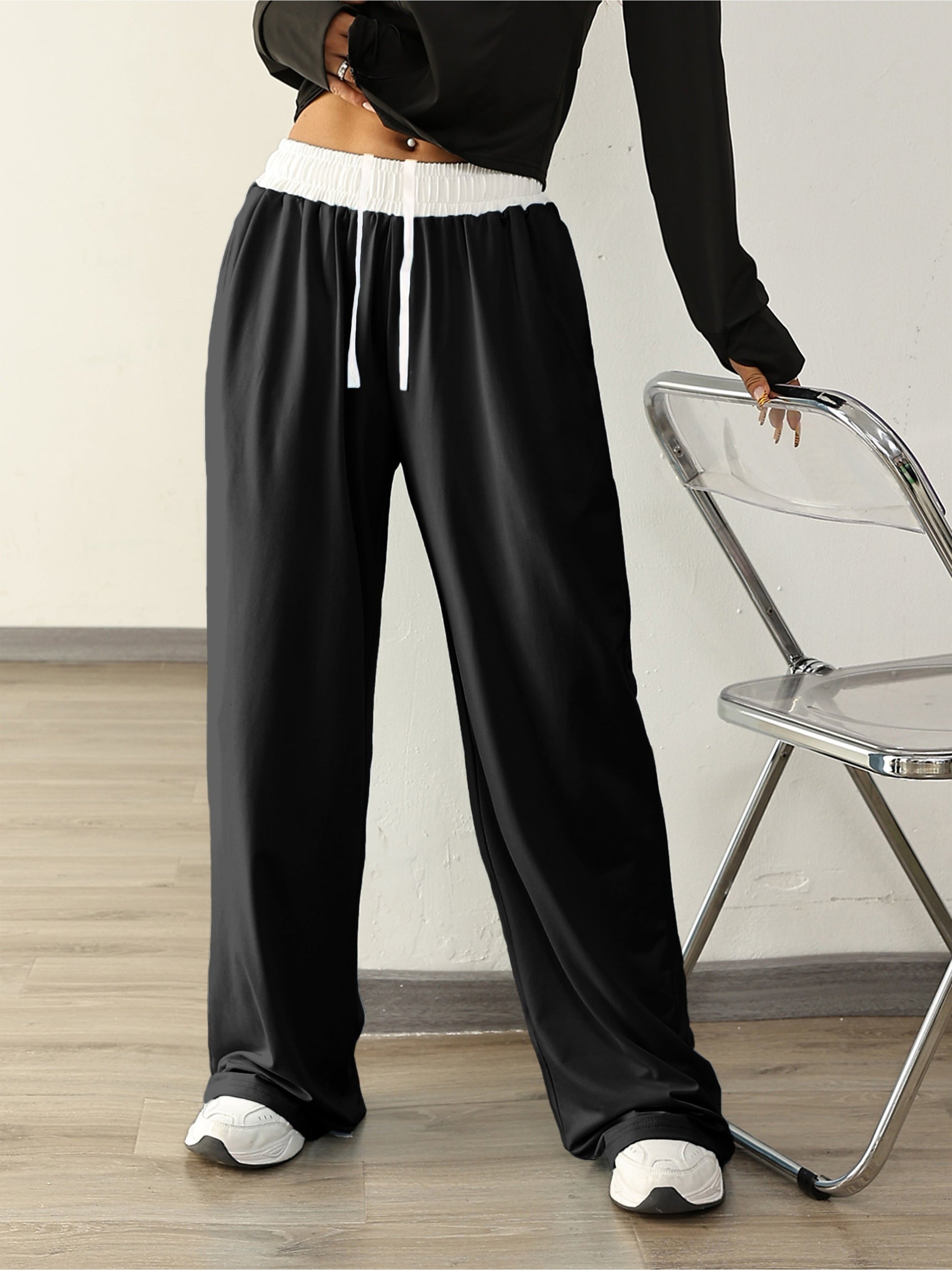 Comfortabele en stijlvolle trainingsbroek voor volwassenen | Loszittende pasvorm en elastische stof | Praktisch en trendy voor elke gelegenheid afbeelding 8