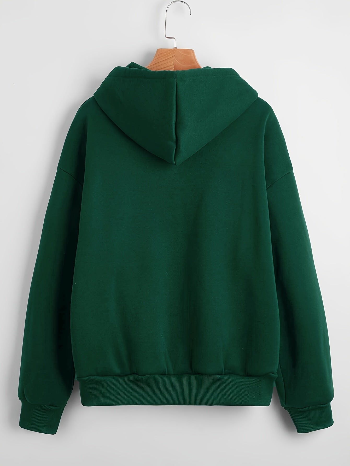 Stijlvolle herfst- en winterhoodie met korte lengte en capuchon | Comfortabele en modieuze keuze met hoogwaardige katoenmix | Verkrijgbaar in effen kleuren afbeelding 8