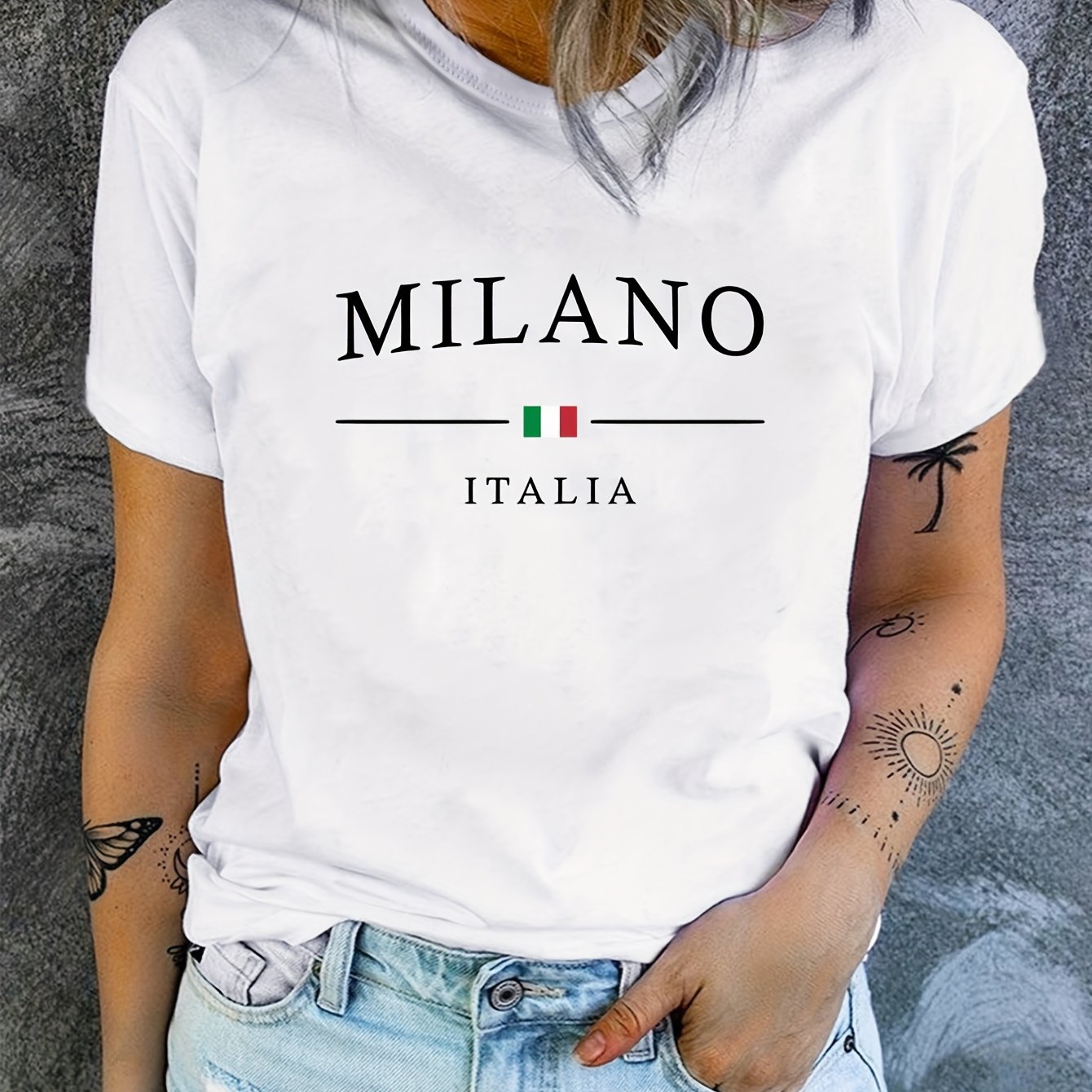 Italiaans geïnspireerd print T-shirt afbeelding 13