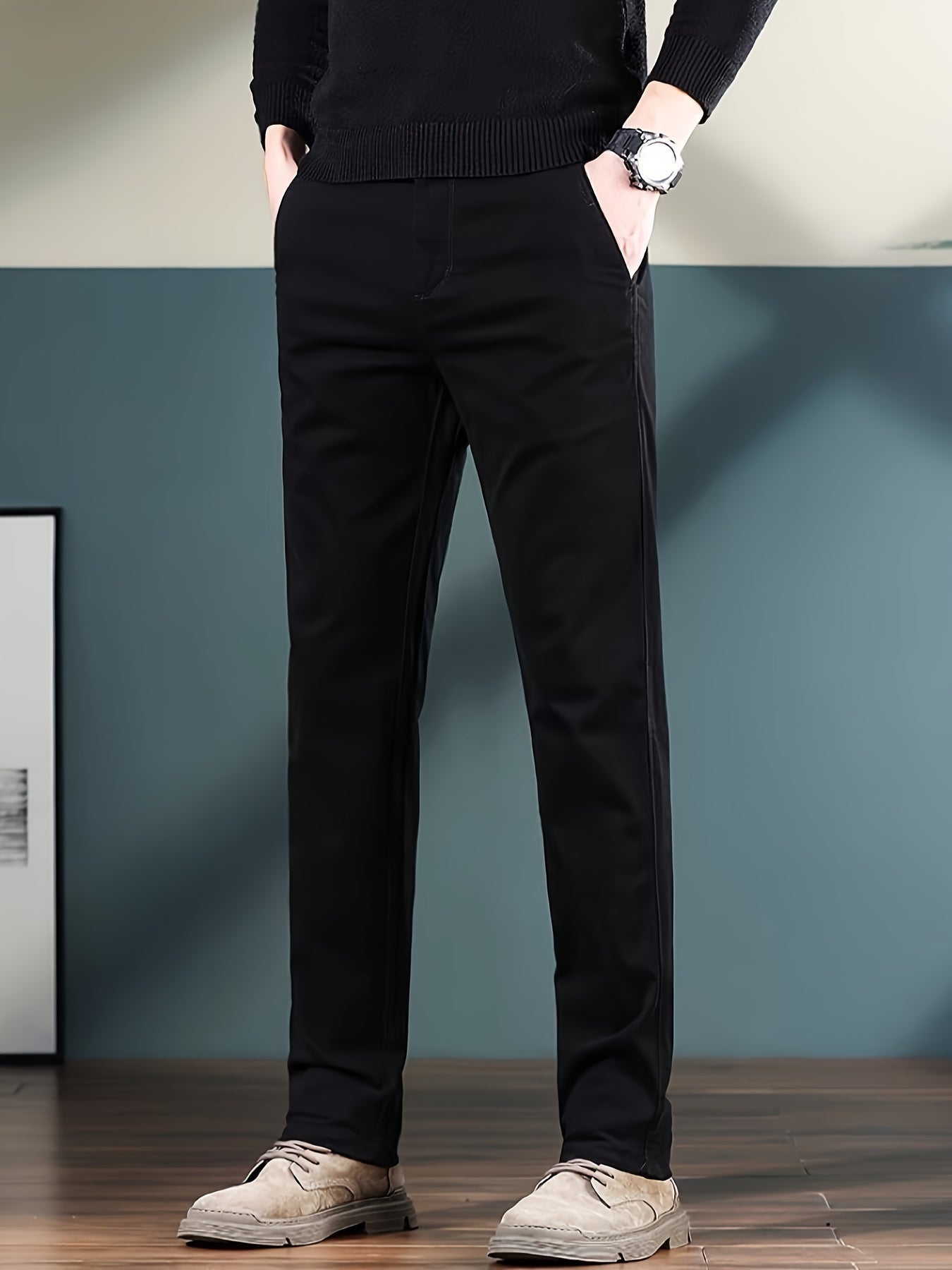 Lichtgewicht chino met klassieke pasvorm