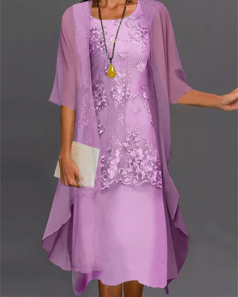 Elif | Stijlvolle Chiffon Jurk