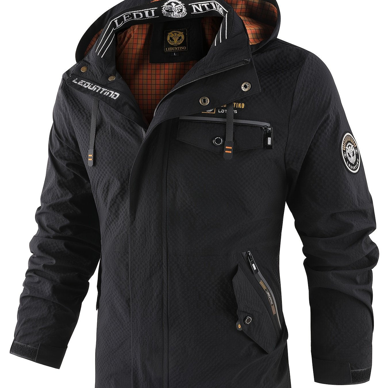 Waterdichte herenjas met capuchon