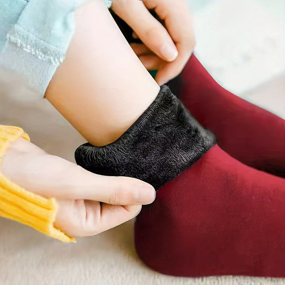 Warme Pluche Gevoerde Sneeuwsokken | Comfort en Warmte voor de Winter afbeelding 13