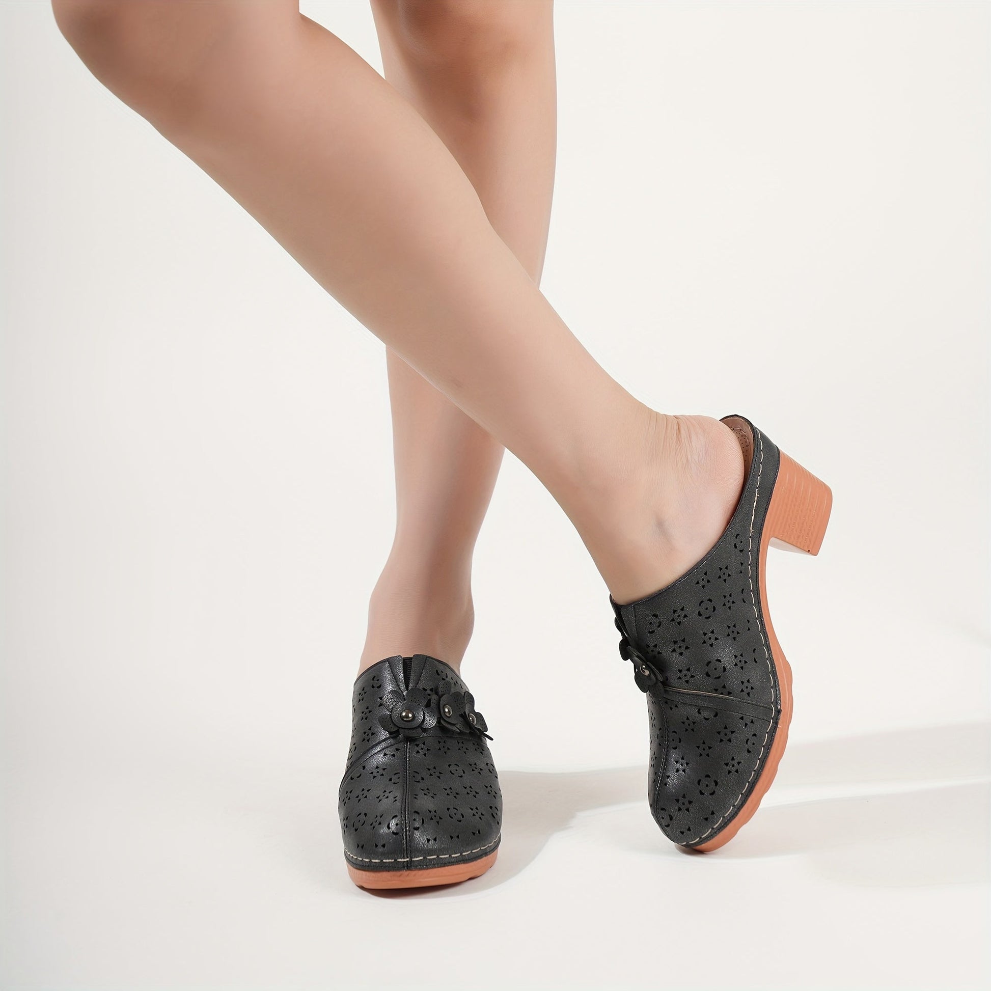 Stijlvolle chunky dames mules: comfortabel en chic | Shop nu! afbeelding 3