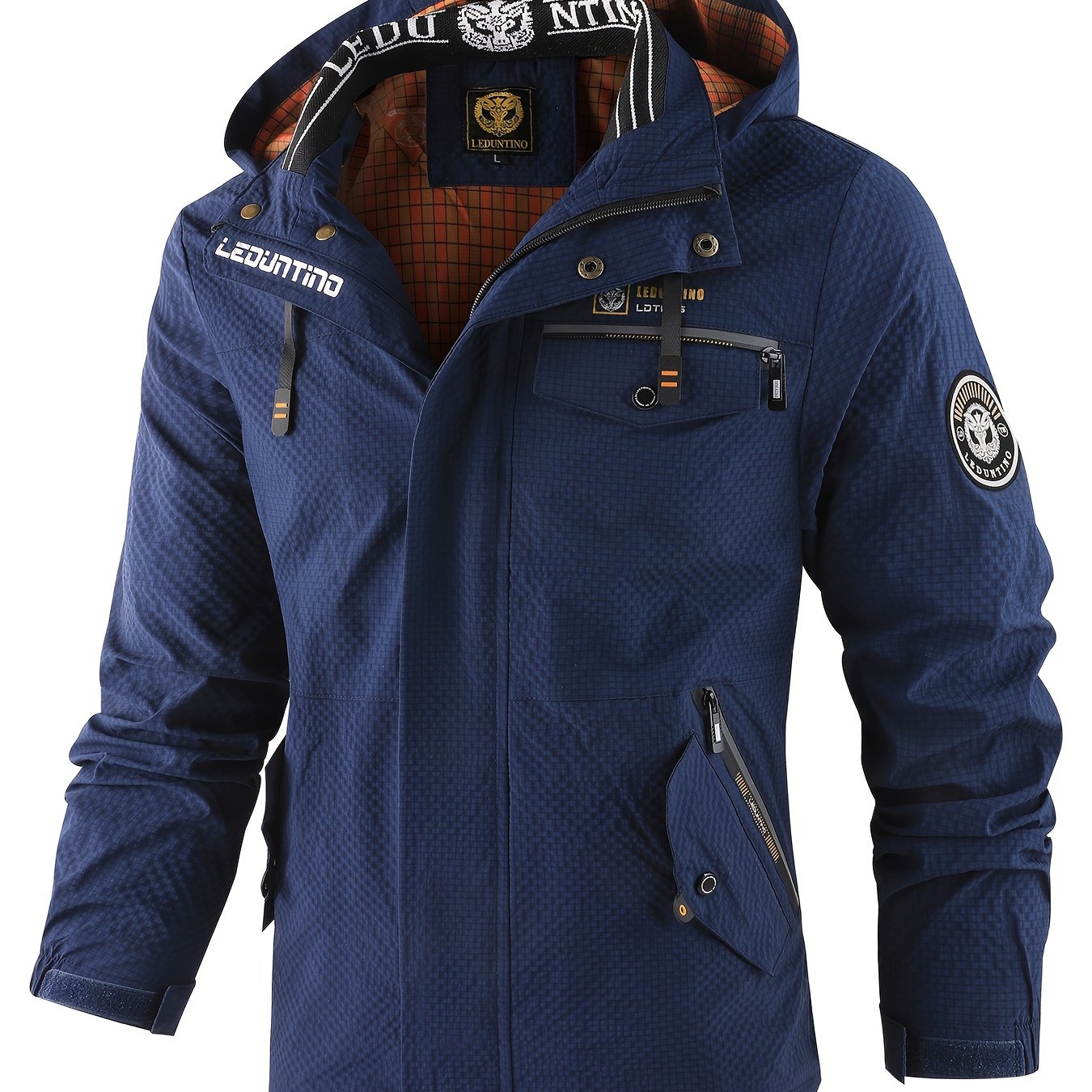 Waterdichte herenjas met capuchon