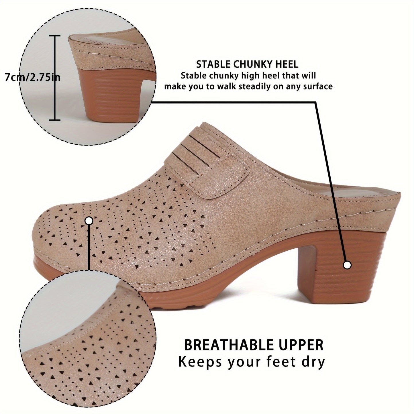 Stijlvolle dames sandalen met dikke hak: geniet van comfort en uitstraling afbeelding 4