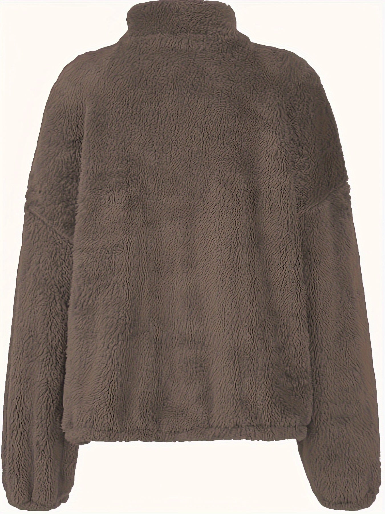 Luxe dames trui van schapenwol in moderne stijl | Middelzware stretch en opstaande kraag | Ideaal voor de herfst en winter afbeelding 7
