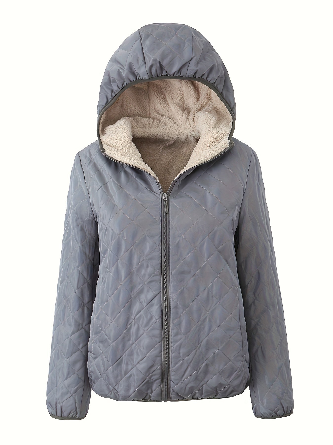 Gewatteerde jas met capuchon en rits - perfecte combinatie van comfort en stijl afbeelding 7