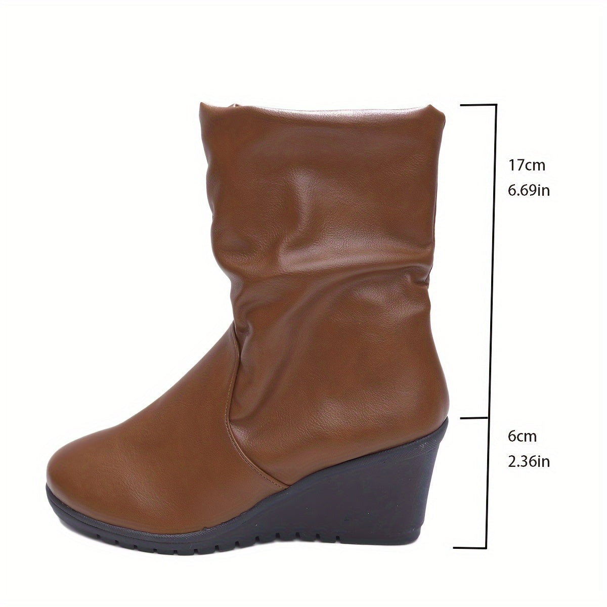 Stijlvolle retro enkellaarzen met sleehak en antislipzool voor dames - Luxe design, ultiem comfort! afbeelding 3