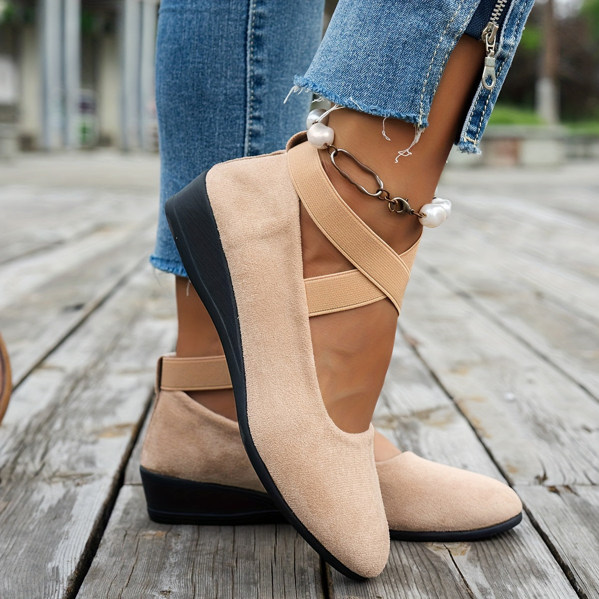 Stijlvolle en Comfortabele Fluwelen Dames Balletflats | Luxueus, Ademend en Lichtgewicht afbeelding 4