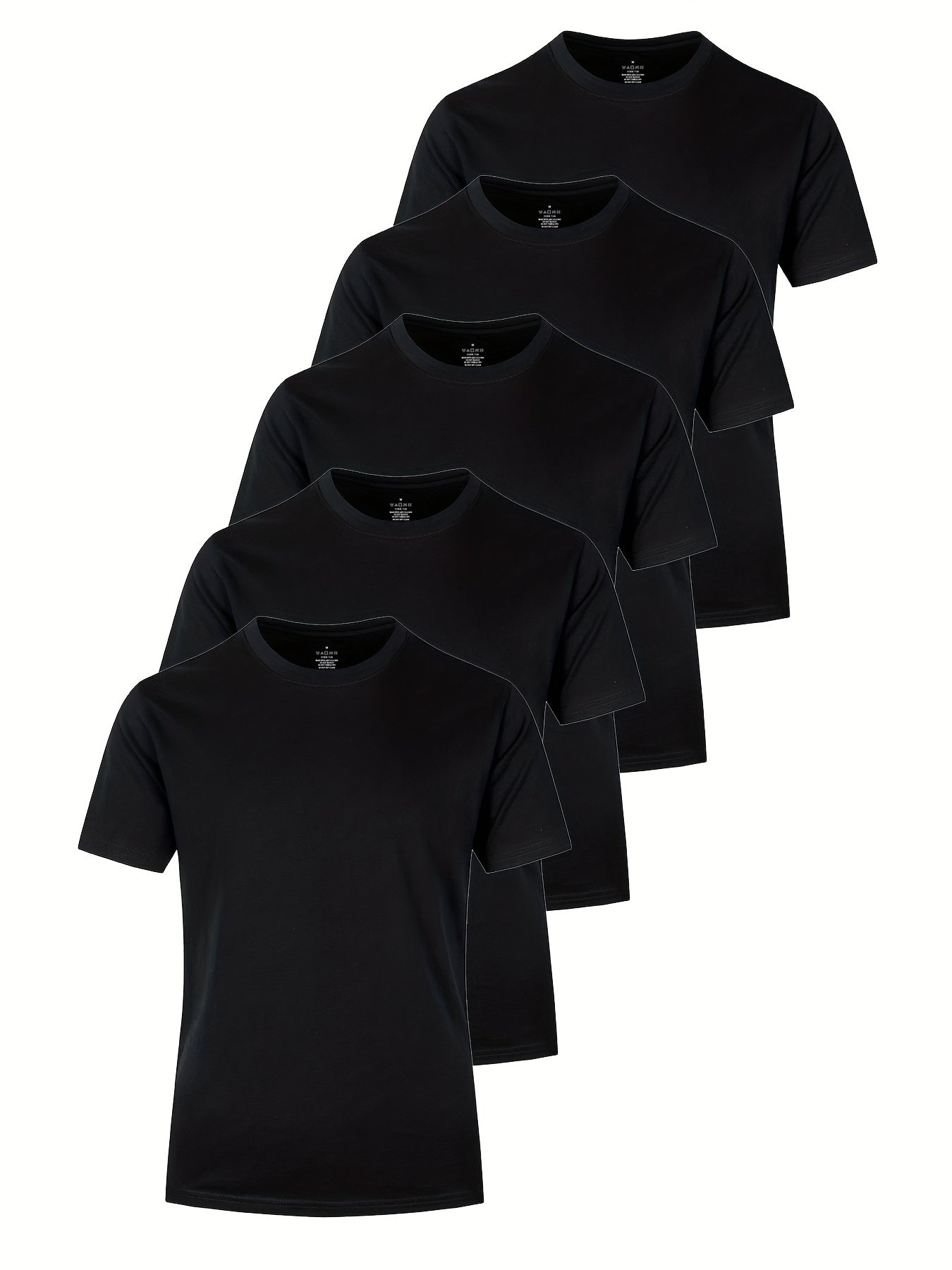 5-pack heren casual lichtgewicht T-shirts