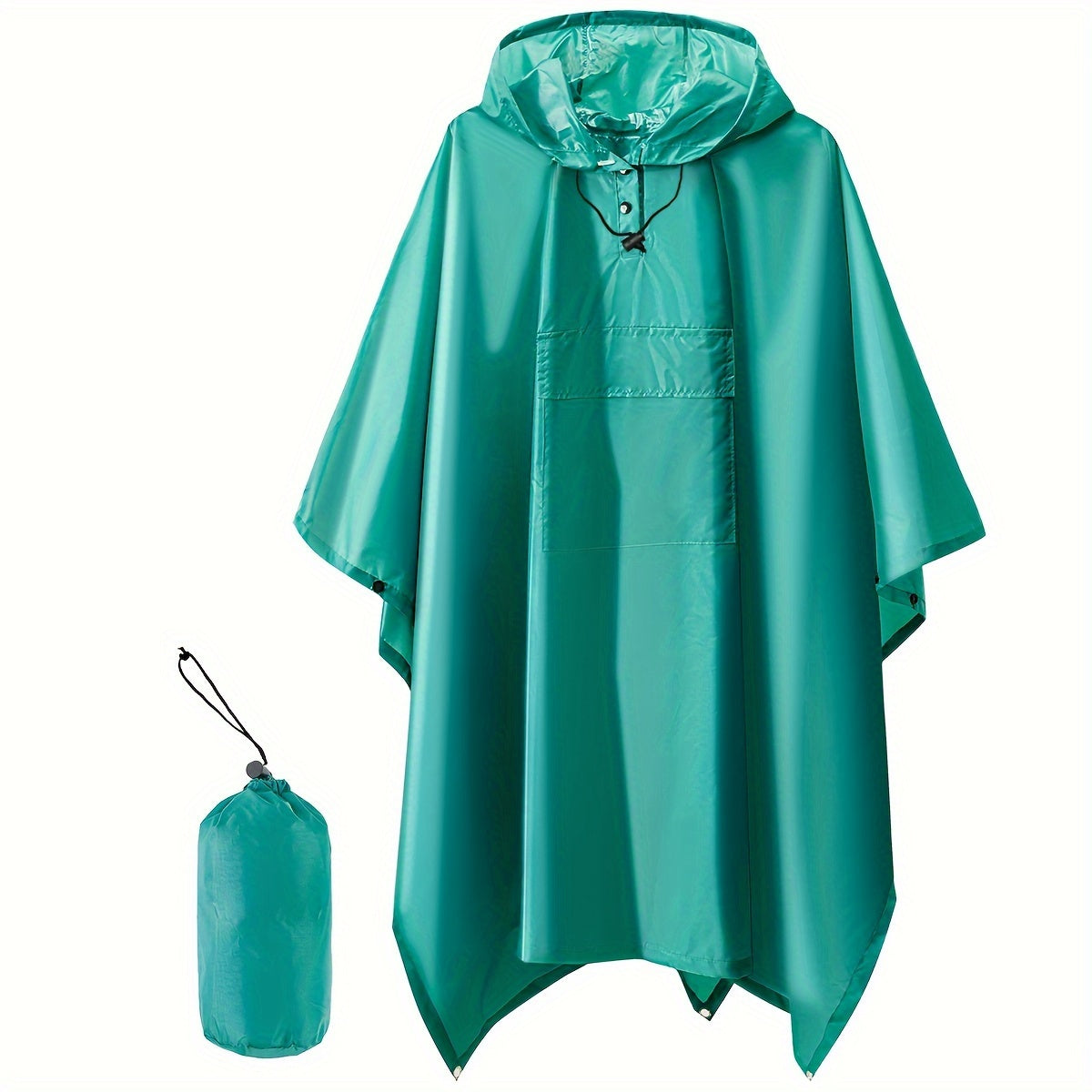 Waterdichte opvouwbare regenponcho met capuchon - Perfecte bescherming tegen regen! afbeelding 11