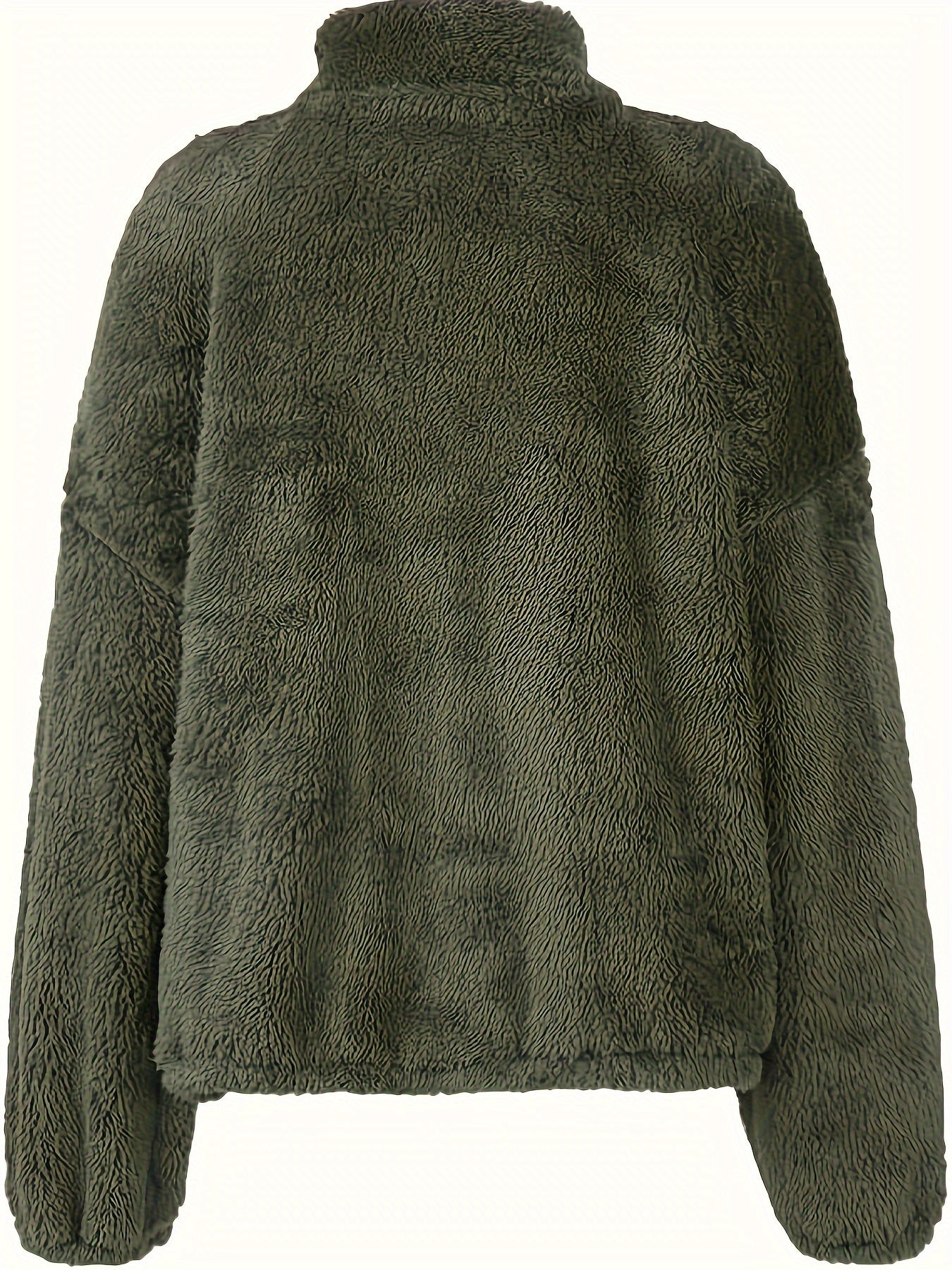 Luxe dames trui van schapenwol in moderne stijl | Middelzware stretch en opstaande kraag | Ideaal voor de herfst en winter afbeelding 5