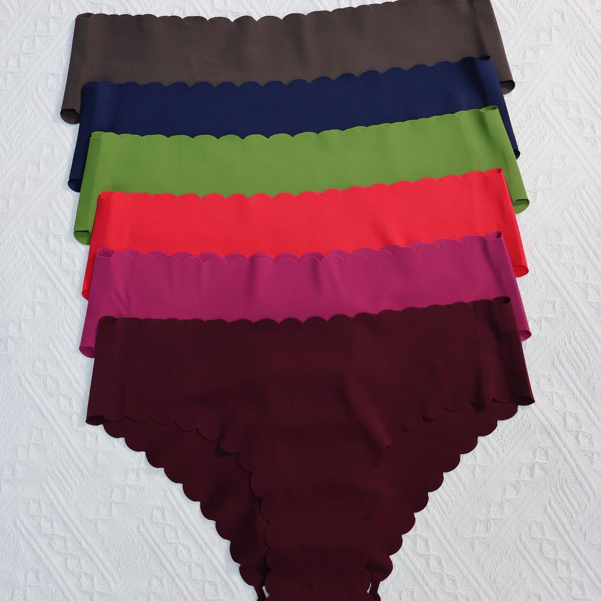 6-delige effen slip met geschulpte rand afbeelding 14