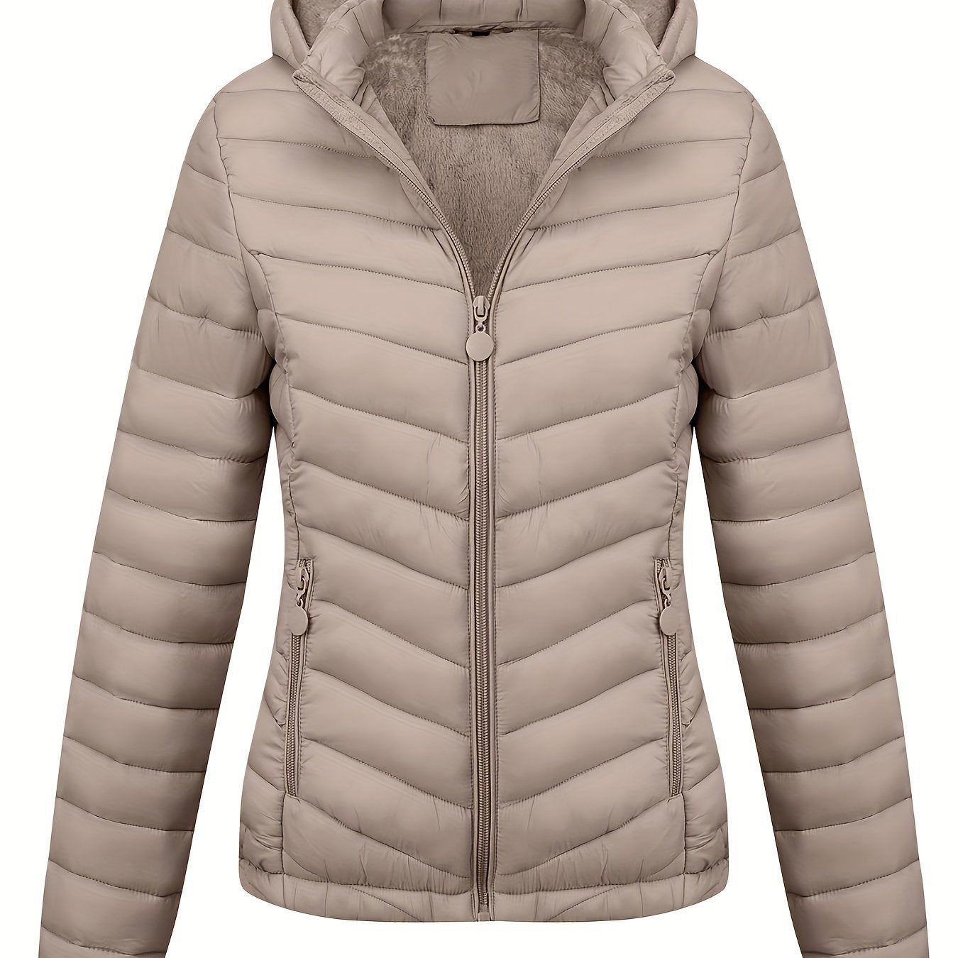 Stijlvolle en Comfortabele Puffy Hoodie Jas van Zachte Katoenmix | Herfst & Winter Essentieel afbeelding 15