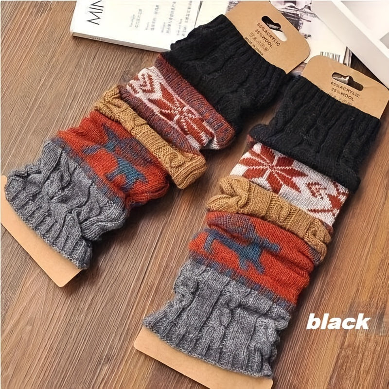 Warme Winter Socks met Sneeuwvlokprint - 100% Acryl voor Extra Comfort afbeelding 10