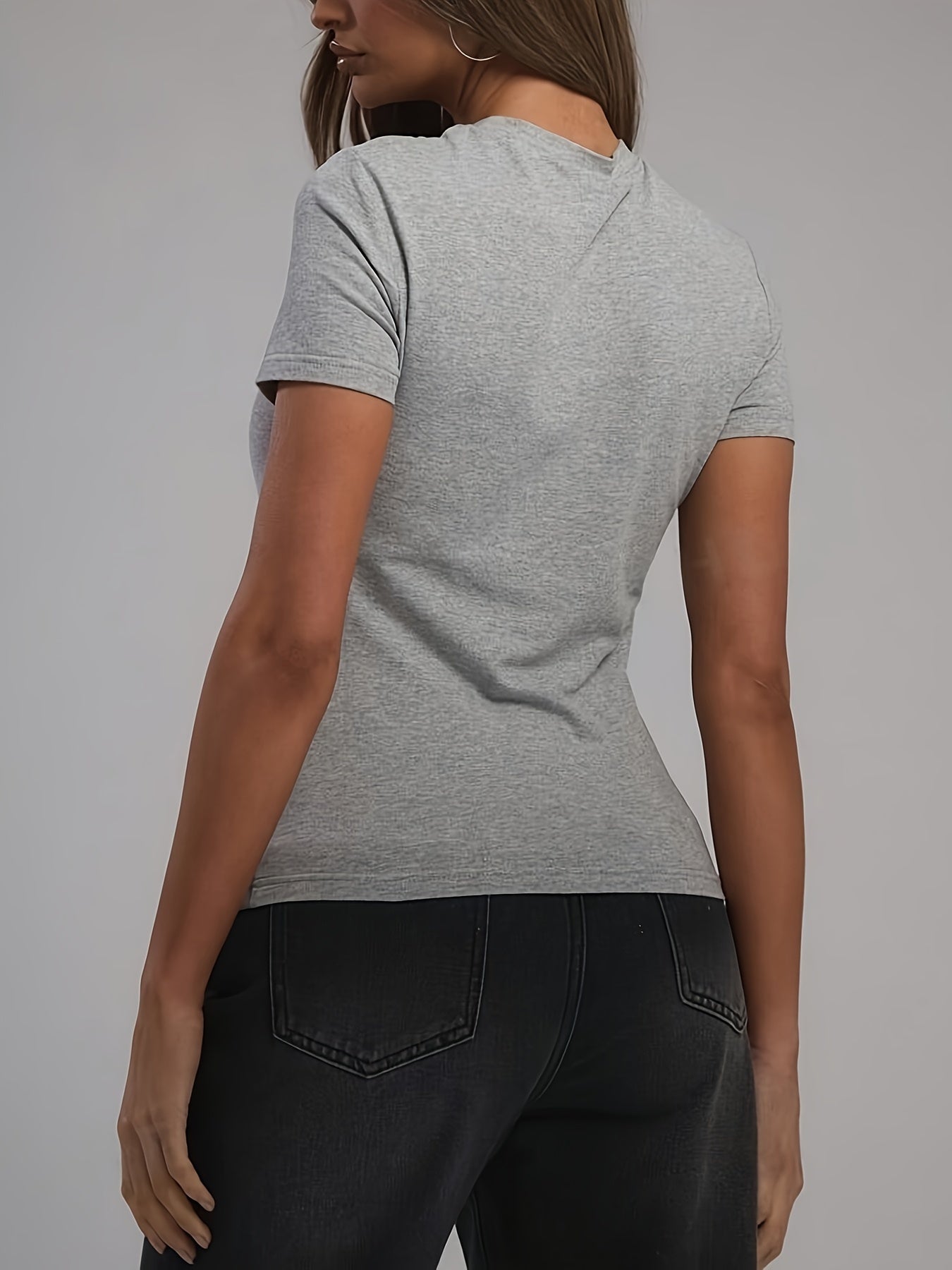 Casual dames T-shirt met hondprint afbeelding 7