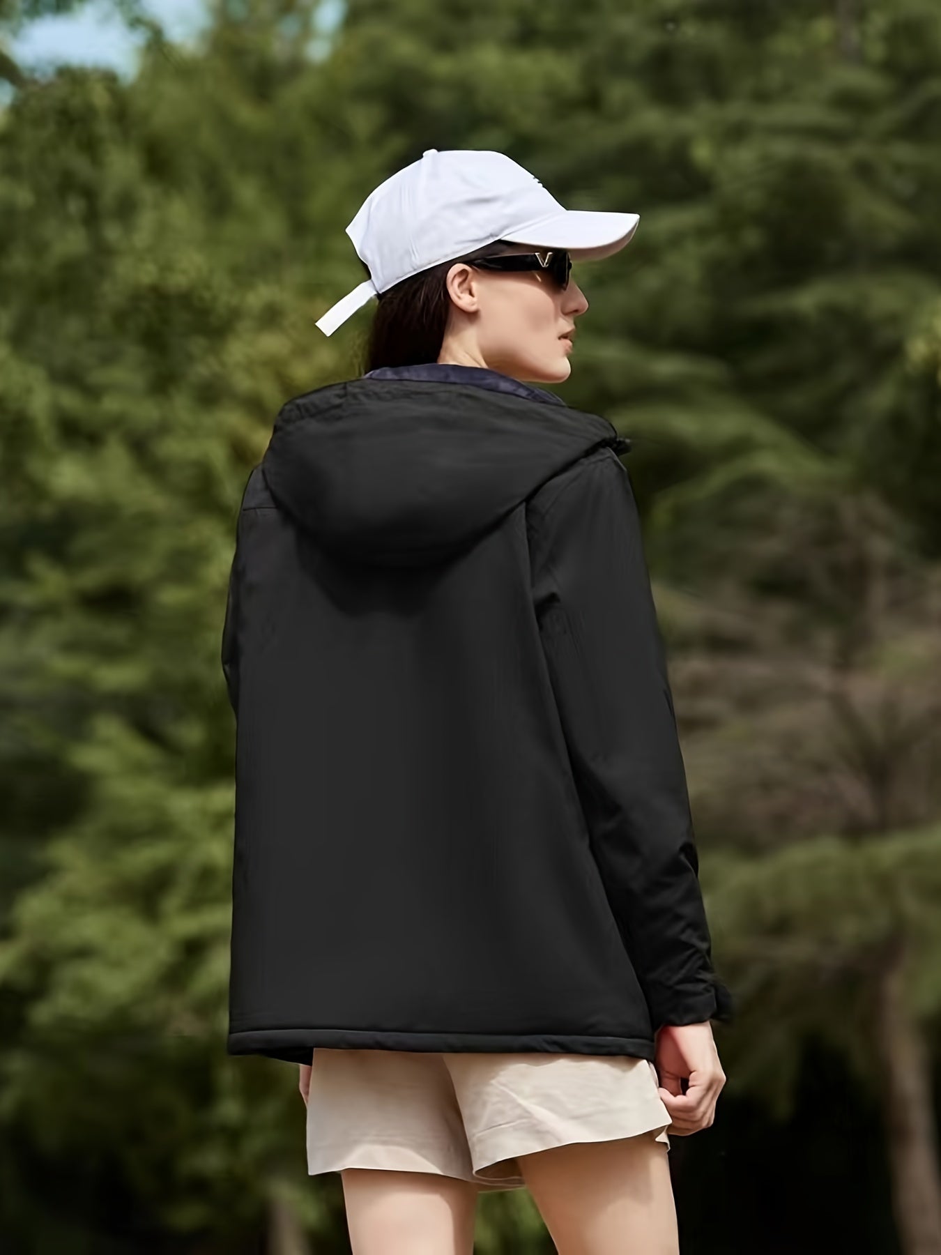 Dames Pluche Outdoor Punch Jas: Stijlvol & Warm voor Buitenavonturen! afbeelding 6